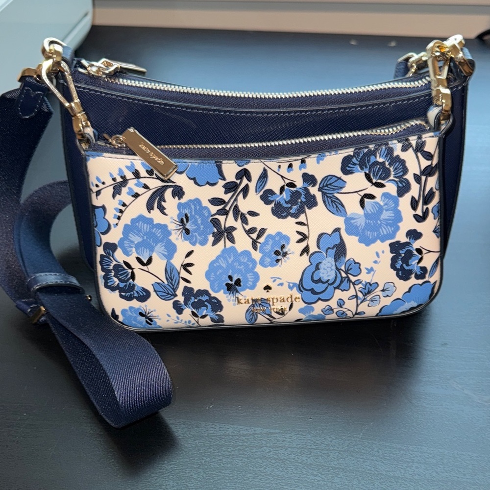 Kate Spade Vase Floral print Crossbody Duo Bag